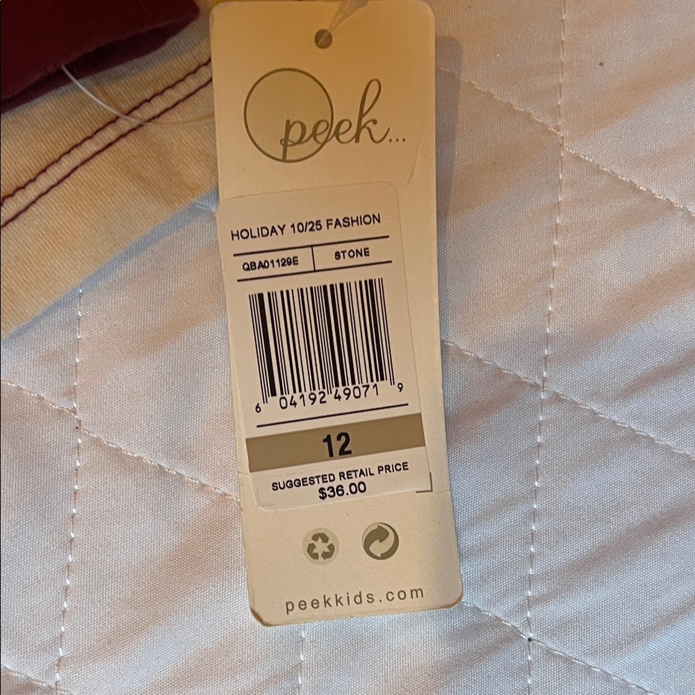 Peek Maroon and Cream Long Sleeve Oscar Wilde Front/Back Tee - Picture 6 of 6